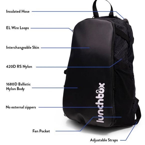 Festival Hydration Backpack Pack Camelback Lights - Picture 5 of 11